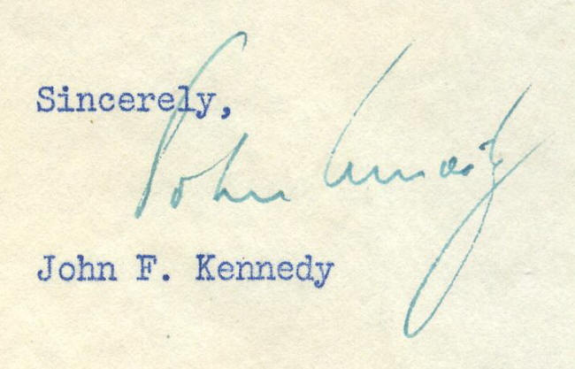 Autograph 834402 John F Kennedy Letter Sending Thanks For Support In His 1952 Senate Campaign 